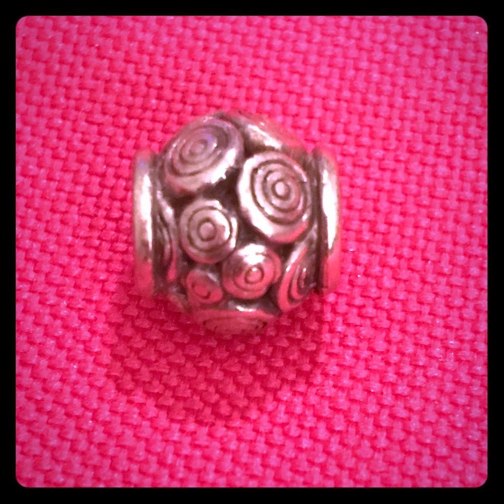Brighton charm with silver swirls